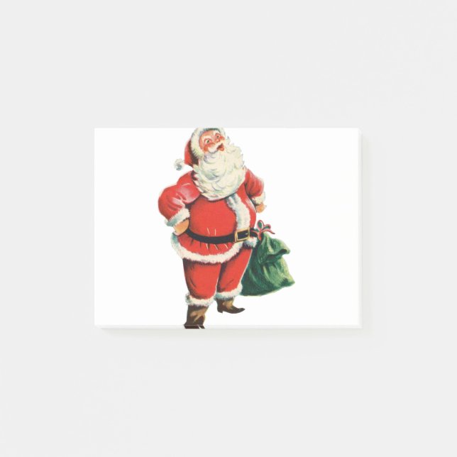 Retro Santa Post-it Notes (Front)