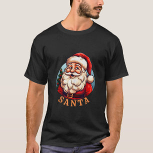 Retro Santa Retro Groovy Vintage Santa Claus Chris T-Shirt