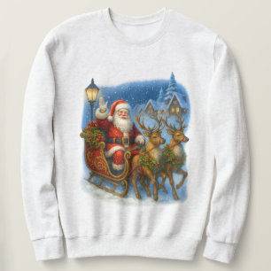 Retro Santa Vintage 90s Christmas Cozy Winter  Sweatshirt