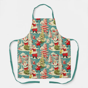 Retro Santa Wonderland 2 Apron