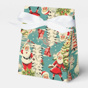 Retro Santa Wonderland 2 Favor Box
