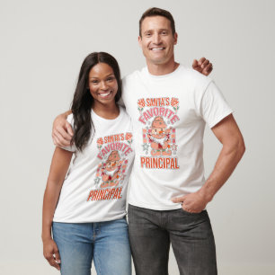 Retro Santa's Favourite Principal T-Shirt