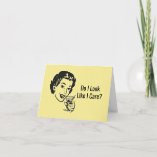 Retro Sassy Lady Card