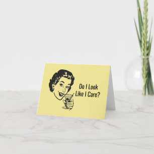 Retro Sassy Lady Card