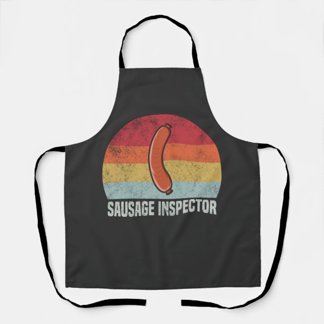 Retro Sausage Inspector - Weiner Lover Apron (Front)