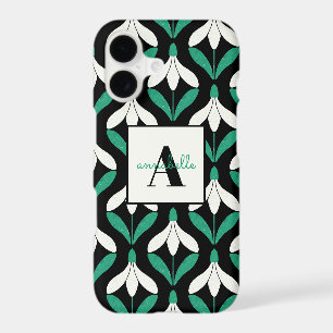 Retro Scandi Mid Century Modern Snowdrop pattern