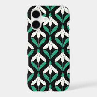 Retro Scandi Mid Century Modern Snowdrop pattern