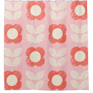 Retro Scandinavian Stylized Floral Seamless