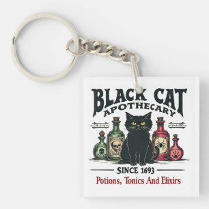 Rétro Scary Chat noir Apothecary Wicca