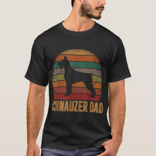 Retro Schnauzer Dad Gift Standard Giant Dog Owner T-Shirt