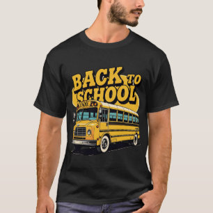 Retro School Bus Back to School Kids T-Shirt