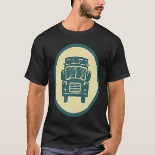 Retro School Bus Vintage Driver T-Shirt