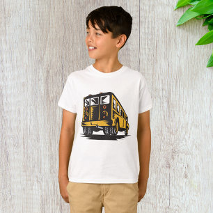 Retro School Bus Vintage Yellow  T-Shirt