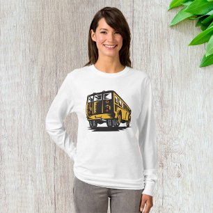 Retro School Bus Vintage Yellow T-Shirt