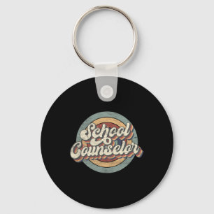 Retro School Counsellor Ck To School Teacher Squad Keychain