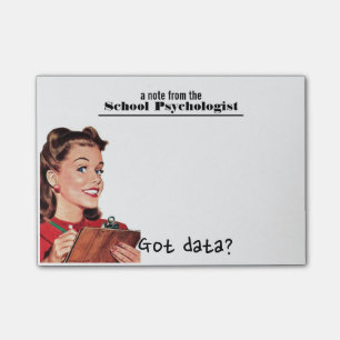 Retro School Psychologist's Sticky Notes