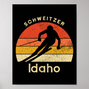 Retro Schweitzer Mountain Skiing Apparel Vintage I Poster