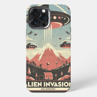 Retro Sci-Fi Adventure iPhone Case 🚀👽