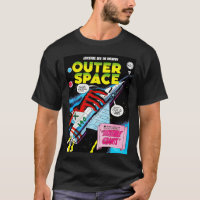Retro Sci-Fi Adventure Outer Space Comics Cover