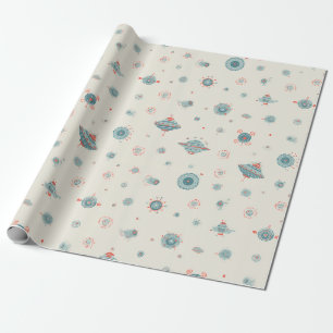 Retro Sci-Fi Wrapping Paper