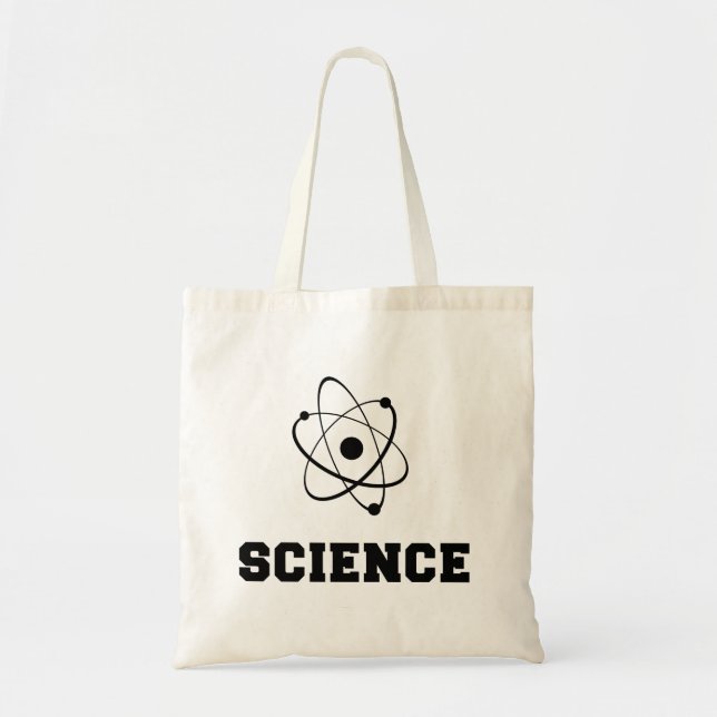 Retro Science Academy Tote Bag (Front)