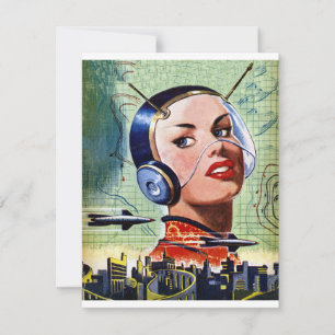 Retro Science Fiction Invitations