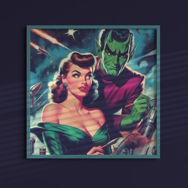 Retro Science Fiction Pin-up Poster (Creator Uploaded)
