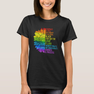 Retro Science Is Real Blm Women Rights Love Lgbt S T-Shirt