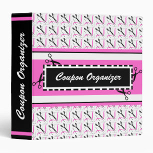 Retro Scissors Coupon or Sewing Organizer Binder