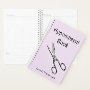 Retro Scissors Hairsalon Appointment Book / Planner