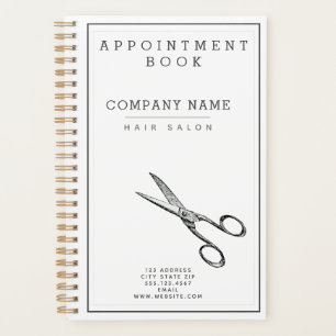 Retro Scissors Hairsalon Appointment Book / Planner