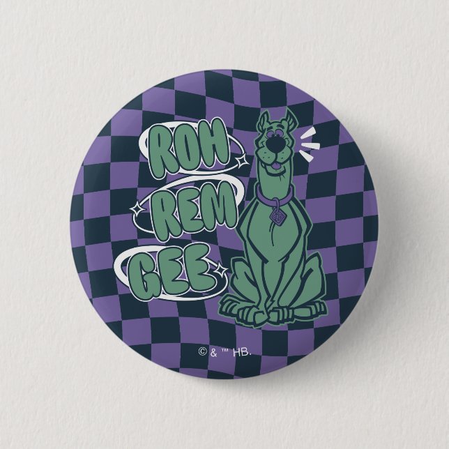Retro Scooby "OMG" 2 Inch Round Button (Front)