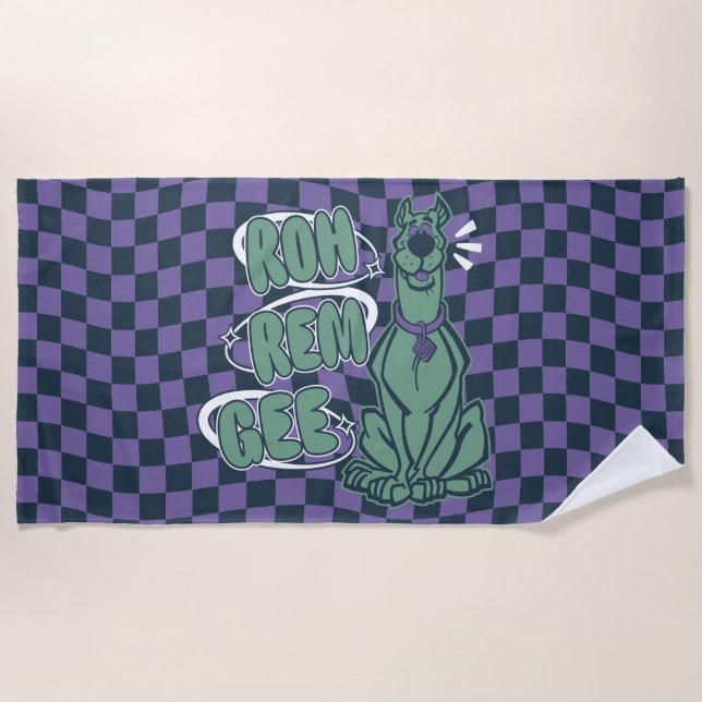 Retro Scooby "OMG" Beach Towel (Front)