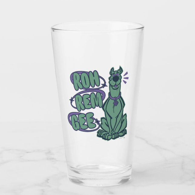 Retro Scooby "OMG" Glass (Front)
