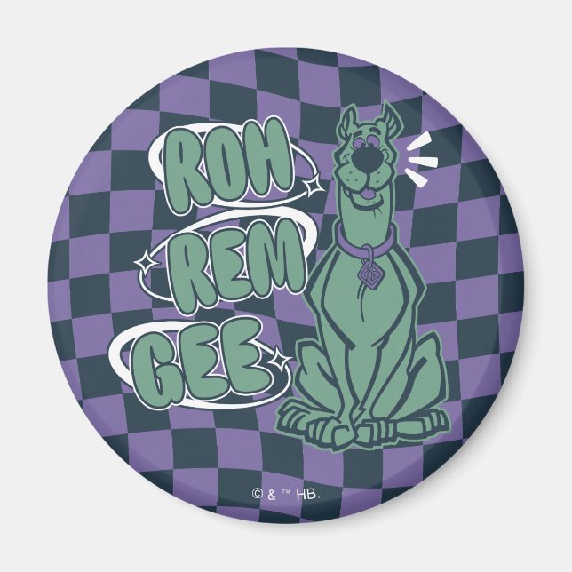 Retro Scooby "OMG" Magnet (Front)