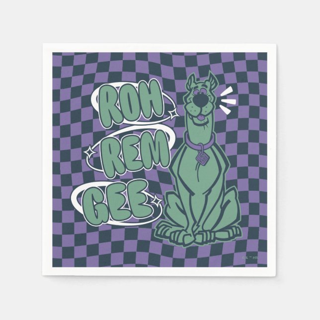 Retro Scooby "OMG" Napkin (Front)