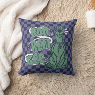 Retro Scooby "OMG" Throw Pillow