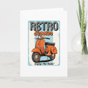 Retro Scooter Card