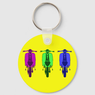 Retro Scooter Pop art version Keychain