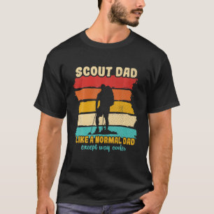 Retro Scout Dad Cooler Kids Outdoor Hiking Camping T-Shirt