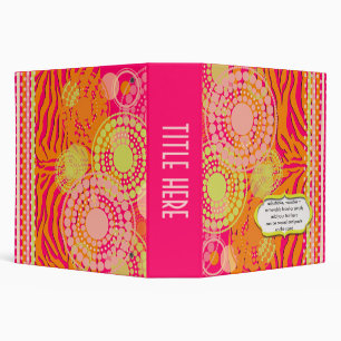 Retro scrapbooking binders, zebra print/DIY colour Binder