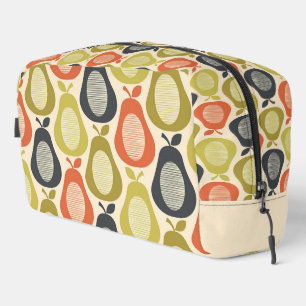 Retro Scribble Pears Pattern Dopp Kit
