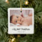Retro script Baby's First Christmas photo