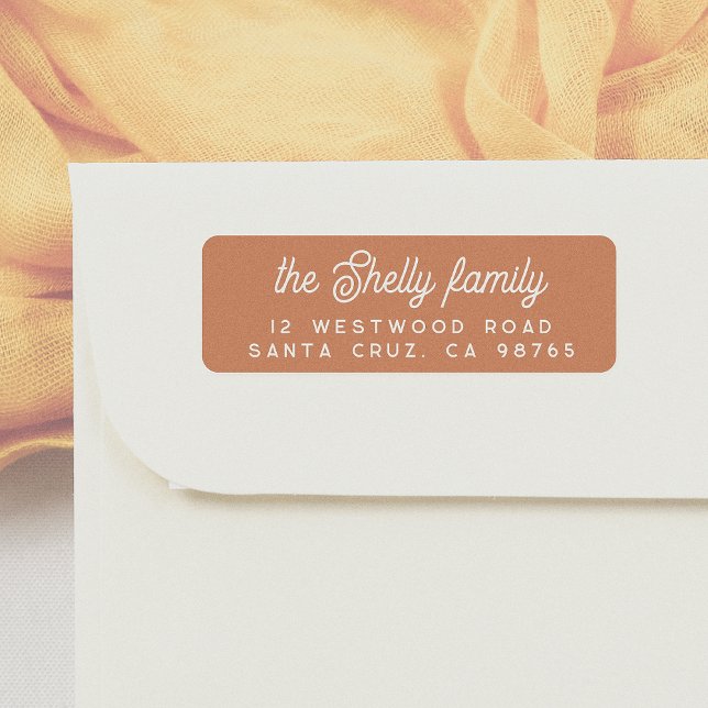 Retro Script Bold Orange Address (Creator Uploaded)