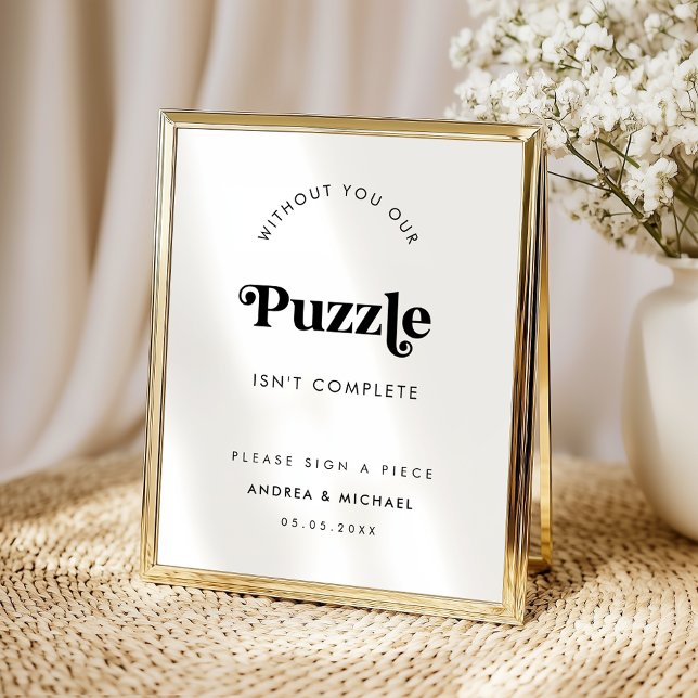 Retro Script Minimalist Guestbook Wedding Sign     (Creator Uploaded)