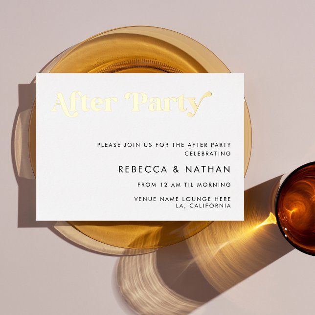 Retro Script Typography Wedding After Party Real (Creator Uploaded)