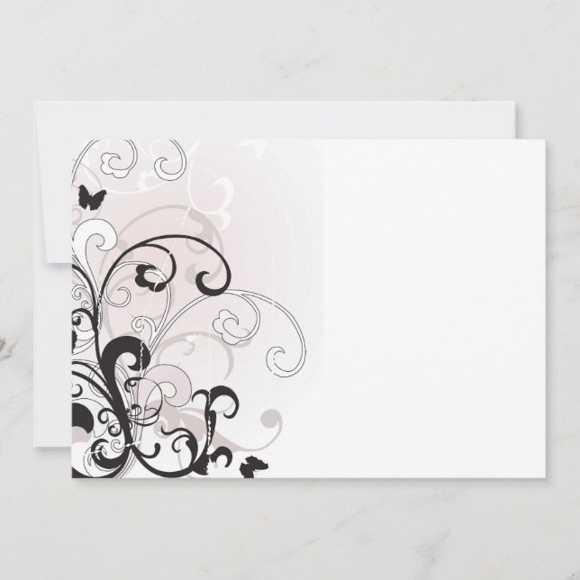 Retro scrolls Invitation (Front)