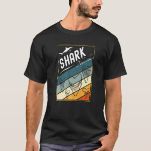 Retro Sea Shark Species Fish Shark Teeth Fossils T-Shirt