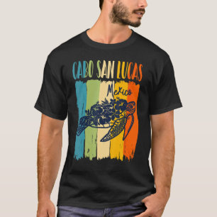Retro Sea Turtle Cabo San Lucas Mexico Theme Frien T-Shirt