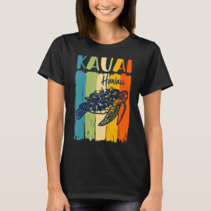 Retro Sea Turtle Kauai Hawaii Matching Friends  Fa T-Shirt
